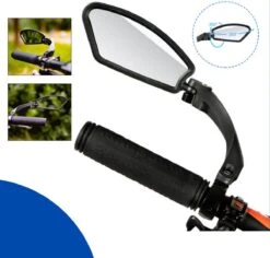 Fietsspiegel - Fietsspiegel Ebike - Links - Achteruitkijkspiegel - Fietsspiegel Op Stuur - Fiets Spiegel - Verstelbaar - Zwart - Stuurbevestiging - EJC Products -Fietsuitrustings Winkel 1200x1147 4