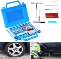 LOUZIR 11-Delige Professionele Banden Reparatie Kit- Autobanden/ Bike Emergency Repair Kit - Met Handige Opbergdoos -Fietsuitrustings Winkel 1200x1150 5