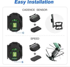 Cycplus C3 Cadanssensor En Snelheidssensor In 1 - Garmin - Wahoo - Zwift - Tacx - Bryton - Cadansmeter - Snelheidsmeter -Fietsuitrustings Winkel 1200x1151 6
