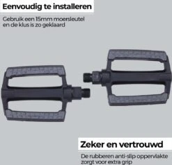 BBB Cycling SteadyRider Fietspedalen - Rubber Antislip - Stadsfiets & E-bike - Met Reflector - Zwart - BPD-44 6 BBB Cycling SteadyRider Fietspedalen - Rubber Antislip - Stadsfiets & E-bike - Met Reflector - Zwart - BPD-44 -Fietsuitrustings Winkel 1200x1158 20