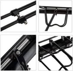 Merkloos Bagagedrager Fiets - Bagagerek Met Zadelpenbevestiging - Aluminium - Zwart - Geschikt Voor Mountainbike & Racefiets -Fietsuitrustings Winkel 1200x1159 5