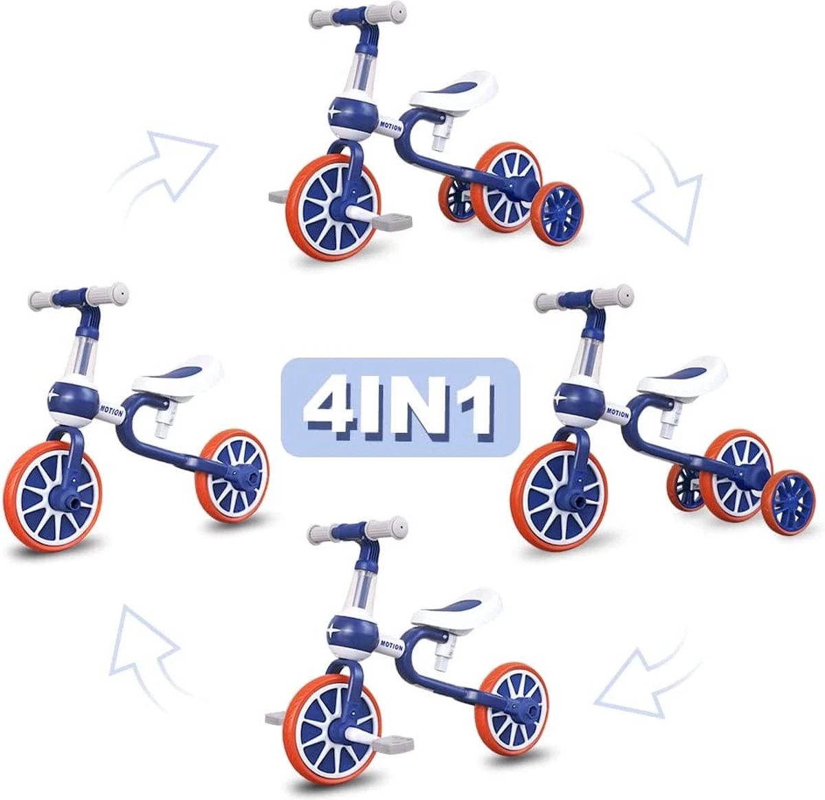 3 In 1 - Multifunctioneel Ombouwbare Kinderdriewieler - Kinder Trike - Peuterfiets - Kinder Fiets - Verstelbaar Zadel - Lichtgewicht - Lefvrije Banden -Ombouwbaar Tot Loopfiets, Driewieler, Tweewieler - Voor Kinderen Van 1-51 Jaar Roze 2 3 In 1 - Multifunctioneel Ombouwbare Kinderdriewieler - Kinder Trike - Peuterfiets - Kinder Fiets - Verstelbaar Zadel - Lichtgewicht - Lefvrije Banden -Ombouwbaar Tot Loopfiets, Driewieler, Tweewieler - Voor Kinderen Van 1-51 Jaar Roze - Afbeelding 2