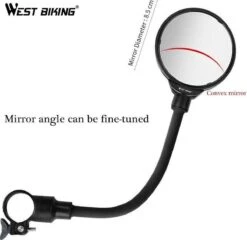 Merkloos 1 Stuk Fiets Achteruitkijkspiegel Groothoek Bolle Spiegel Mountainbike Veiligheid Spiegel Handvat Zachte Pijp 8cm -Fietsuitrustings Winkel 1200x1168 5