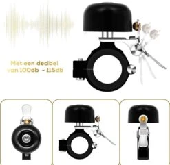 Fit Evolve® Premium Fietsbel - Messing - Fietsbel Racefiets - MTB - Zwart -Fietsuitrustings Winkel 1200x1172 8