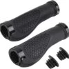 Handvat - Handgreep - Voor Fiets - Zwart - Diameter 22 Mm - Rubber Met Aluminium - 2 Stuks Links En Rechts