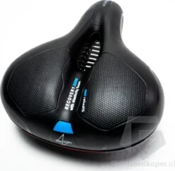 Voltano Fietszadel Met Gelpads - Zwart/Blauw - Uitsparing - Zadelvering - Unisex - Incl. Gratis Zadelstrop -Fietsuitrustings Winkel 1200x1174 10