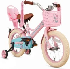 Supersuper Little Miss - Kinderfiets - Meisjesfiets - 14 Inch - Roze -Fietsuitrustings Winkel 1200x1175