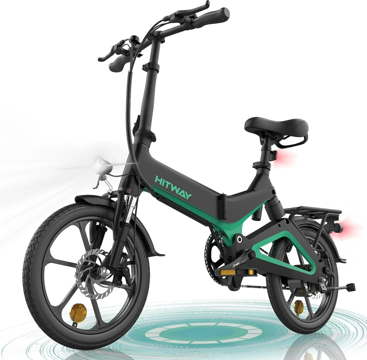 HITWAY Elektrische Fiets - Opvouwbare E-bike - 16 Inch-250W-2023 Model 2 HITWAY Elektrische Fiets - Opvouwbare E-bike - 16 Inch-250W-2023 Model - Afbeelding 2