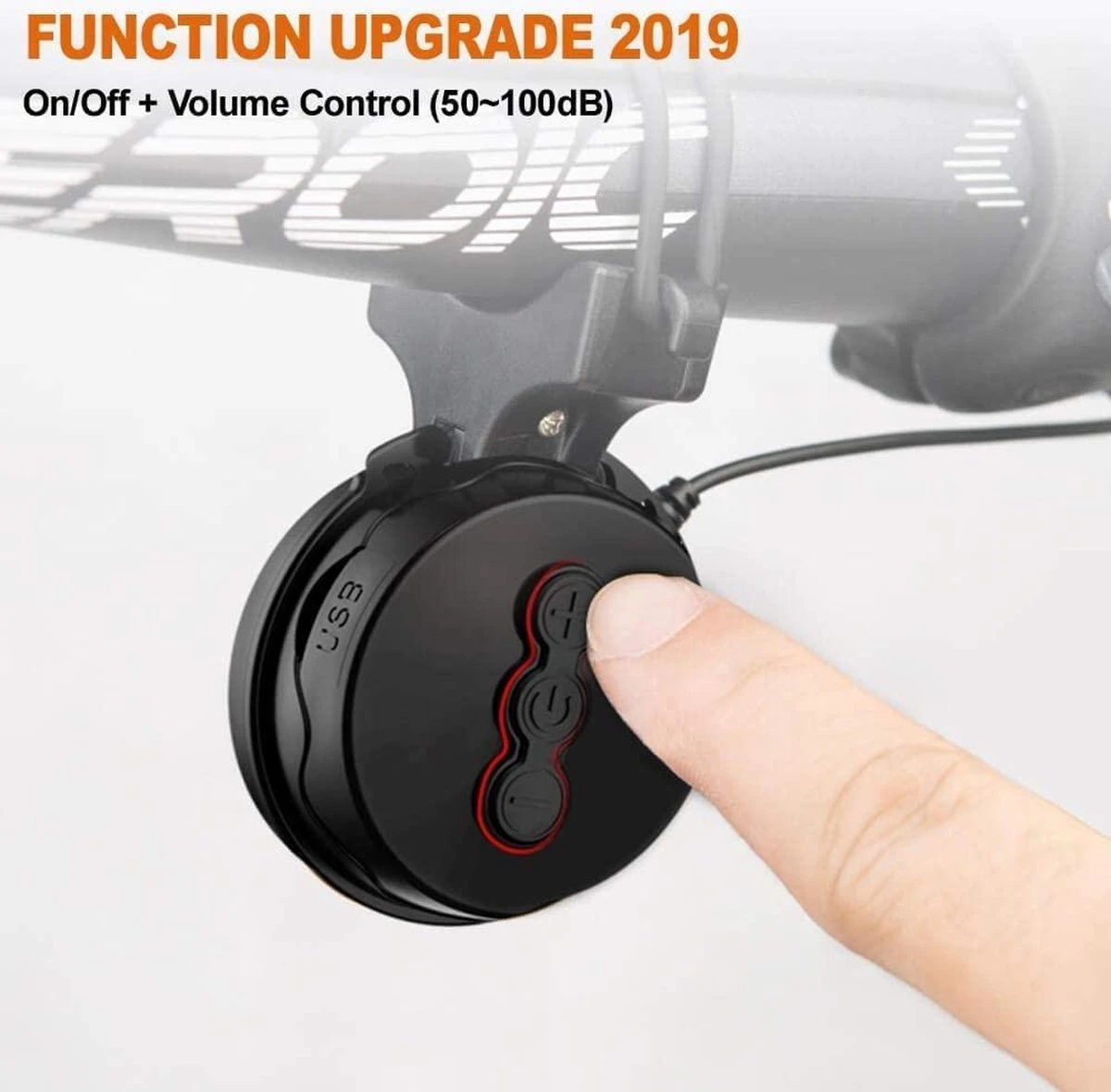 Merkloos Elektrische Fietsbel Mirage T-002 - USB Oplaadbaar - 80 ~ 90dB 9 Merkloos Elektrische Fietsbel Mirage T-002 - USB Oplaadbaar - 80 ~ 90dB - Afbeelding 9