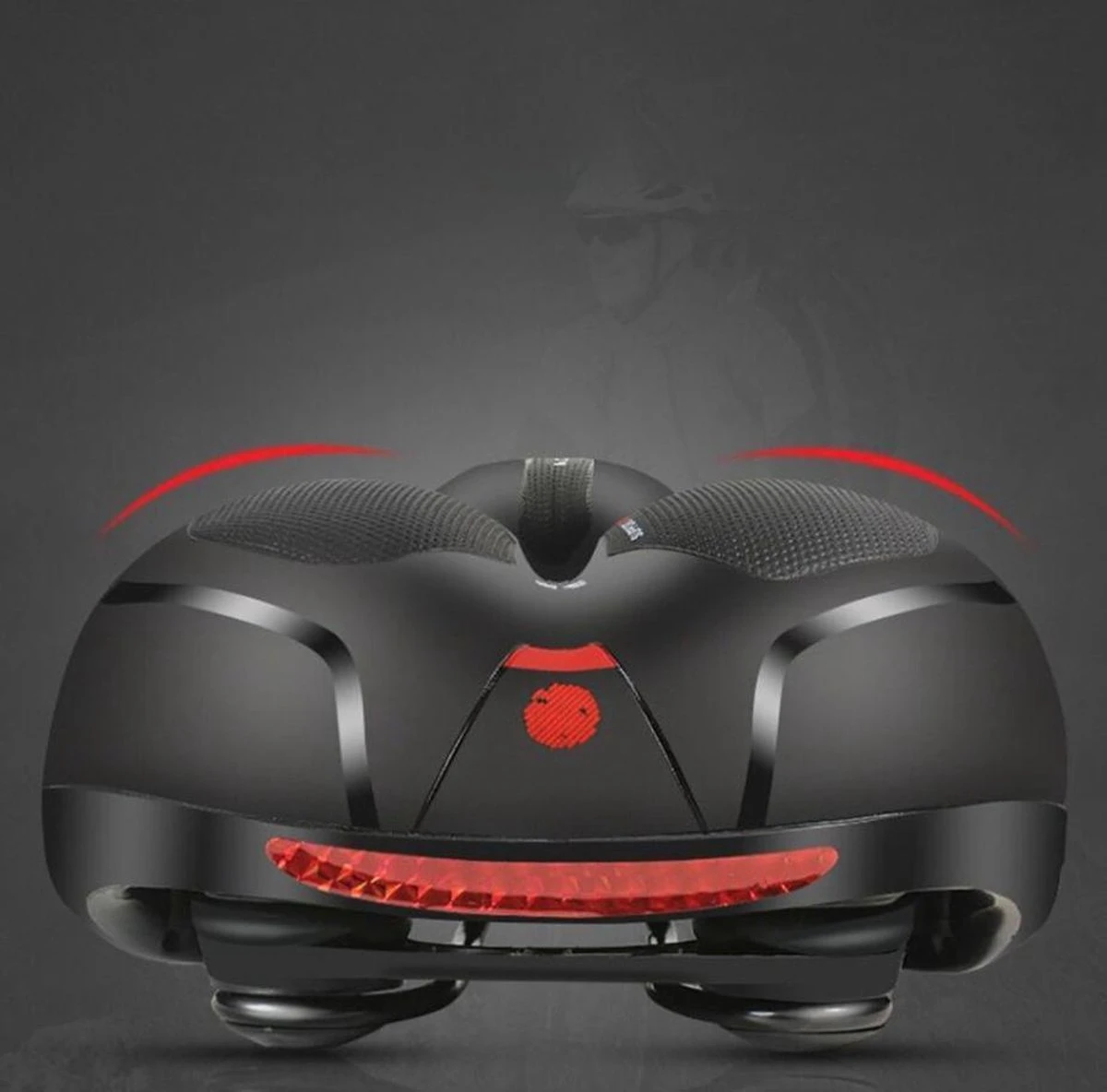 Voltano Fietszadel Met Gelpads - Zwart/Rood - Uitsparing - Zadelvering - Unisex - Incl. Gratis Zadelstrop 15 Voltano Fietszadel Met Gelpads - Zwart/Rood - Uitsparing - Zadelvering - Unisex - Incl. Gratis Zadelstrop - Afbeelding 15