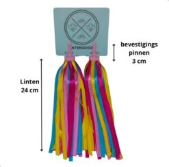 Entergoods® Stuurslingers - Fiets Versiering Kinderen - Stuurversiering Slingers - Handvat Streamers Voor Meisjes - Vrolijke Franjes - 2 Stuks - 24 CM - Stuurslingers Voor Kinderfiets -Fietsuitrustings Winkel 1200x1184 15