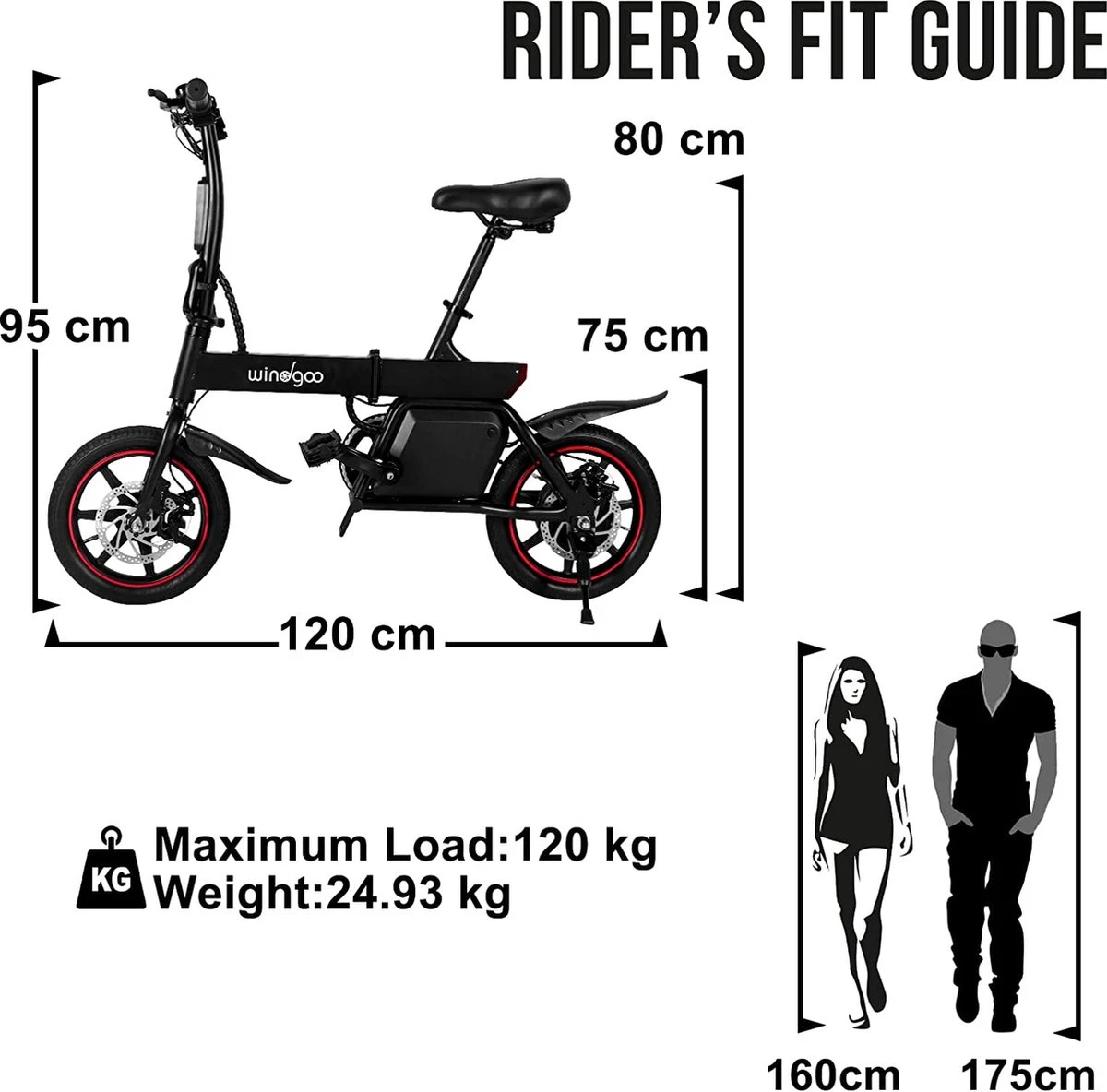 Windgoo B20 V3 - Elektrische Vouwfiets - E Bike - 250W 7.8Ah Batterij - APP IOS Android - 14 Inch - 25 KM/H - Zwart 11 Windgoo B20 V3 - Elektrische Vouwfiets - E Bike - 250W 7.8Ah Batterij - APP IOS Android - 14 Inch - 25 KM/H - Zwart - Afbeelding 11