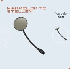 Fietsspiegel - Fietsspiegel EBike - Achteruitkijkspiegel - Flexibel - Flexibele Arm - Universele Verstelbare Fietsspiegel-Fiets Spiegel - Fietsspiegel Op Stuur - Electrische Fiets - -Fietsuitrustings Winkel 1200x1184 5