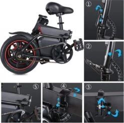 Windgoo B-20 Elektrische Vouwfiets - Snelheid 20 Km/h - 15 Km Bereik - Schijfremmen -Fietsuitrustings Winkel 1200x1187