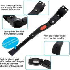 Merkloos Fietsstandaard Enkel 26 Cm Zijstandaard Aluminium Roestvrij Fiets Mountainbikes Makkelijk Te Installeren - Mountainbike Standaard Universeel - MTB Kickstand -Fietsuitrustings Winkel 1200x1189 11