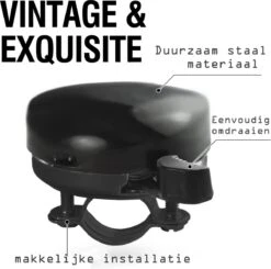 Fietsbel Zwart 5.5 Cm Stalen Fietsbel - Universele Fietsbel Zwart Hoorbare Klank. -Fietsuitrustings Winkel 1200x1190 10