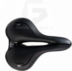 Voltano City / Tour Fietszadel - Comfortabel Gel Zadel - Met Uitsparing - Unisex - Zwart - Elastomeren Vering Voor Extra Comfort -Fietsuitrustings Winkel 1200x1190 12
