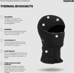 GripGrab - Thermal Balaclava Winter Bivakmuts Fietsen - Zwart - Unisex - Maat L -Fietsuitrustings Winkel 1200x1194 3