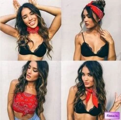 Finnacle - Hip Hop Bandana 100% Katoen Bandana Rood Vierkante Sjaal 50cm * 50cm Hoofdband Boerenzakdoek Voor Vrouwen/Mannen/Jongens/Meisjes -Fietsuitrustings Winkel 1200x1195 10