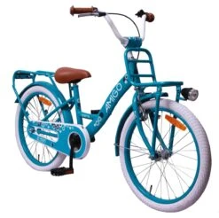 Amigo Bloom Meisjesfiets - Kinderfiets 20 Inch - Turquoise -Fietsuitrustings Winkel 1200x1197