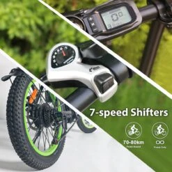 Merkloos Windgoo E20 Urban- Elektrische Fiets - E-bike - 20Inch - 12.5Ah - APP - Fat Tire - 7 Speed Shimano -Fietsuitrustings Winkel 1200x1200 109