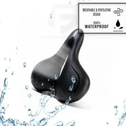 Voltano City / Tour Fietszadel - Comfortabel Gel Zadel - Met Uitsparing - Unisex - Zwart - Elastomeren Vering Voor Extra Comfort -Fietsuitrustings Winkel 1200x1200 1095