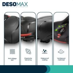 Deso All In One Fietszadel - Comfortabel Gel Zadel - Unisex - Zadelvering – Ergonomisch Design - Zwart -Fietsuitrustings Winkel 1200x1200 1101