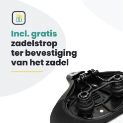 Voltano City XXXL Fietszadel Met Uitsparing – Unisex Extra Breed Fietszadel – Tegen Zadelpijn – 100% Waterdicht – Incl. Gratis Zadelstrop - Zwart -Fietsuitrustings Winkel 1200x1200 1135