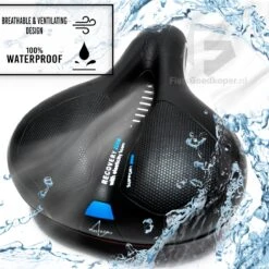 Voltano Fietszadel Met Gelpads - Zwart/Blauw - Uitsparing - Zadelvering - Unisex - Incl. Gratis Zadelstrop -Fietsuitrustings Winkel 1200x1200 1154