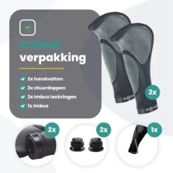 Voltano Ergonomisch Gevormde Fiets Handvatten - Handvat Eenvoudig En Stevig Vastzetten Met Imbus - Inclusief Bevestigingsmateriaal - Anti Plak Coating - Verhoogde Grip Fietshandvatten -Fietsuitrustings Winkel 1200x1200 1191