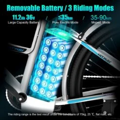 Hitway Elektrische Fiets | E-bike Damesfiets | 26 Inch | 250W Motor | Wit -Fietsuitrustings Winkel 1200x1200 125