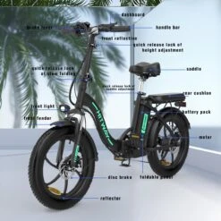 HITWAY Elektrische Fiets - E-Bike - 20 Inch- Fatbike - 250 W- Shimano 7 Versnellingen -Fietsuitrustings Winkel 1200x1200 132