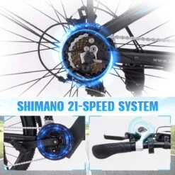 Hitway Elektrische Fiets Off-Road | Electric Mountain Bike | E-bike | 250W Motor | 26 Inch | Zwart -Fietsuitrustings Winkel 1200x1200 170