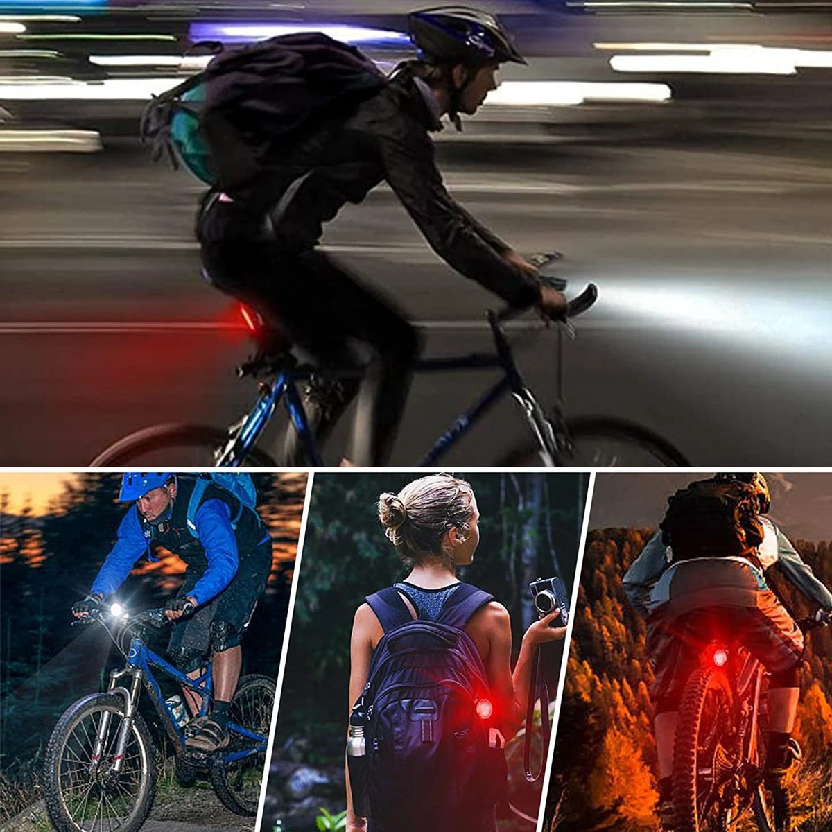 Fietsverlichting USB Oplaadbaar - Waterdicht Fietslamp - LED Fietslampjes - Voorlicht En Achterlicht - Voor Fiets 8 Fietsverlichting USB Oplaadbaar - Waterdicht Fietslamp - LED Fietslampjes - Voorlicht En Achterlicht - Voor Fiets - Afbeelding 8