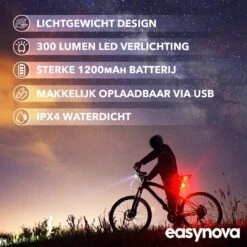 LED Fietsverlichting Set – Oplaadbaar Via USB - Voorlicht En Achterlicht - Waterbestendig - Complete Fietslamp Set -Fietsuitrustings Winkel 1200x1200 220