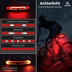 BikePro Fiets Achterlicht 2.0 Met Alarm En Richtingaanwijzer - IP54 Waterdicht - USB Oplaadbaar 10 BikePro Fiets Achterlicht 2.0 Met Alarm En Richtingaanwijzer - IP54 Waterdicht - USB Oplaadbaar -Fietsuitrustings Winkel 1200x1200 226