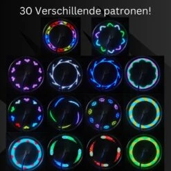 Spaakverlichting- Spaakverlichting Met Bewegingssenor- Spaakverlichting Kinderfiets- LED Voor Wiel- Waterdicht- 32 Verschillende Patronen- Makkelijk Te Installeren -Fietsuitrustings Winkel 1200x1200 278