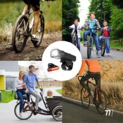 TIKKENS LED Fietsverlichting Set - Fietslamp USB Oplaadbaar - Fietslampjes Voorlicht & Achterlicht - Waterdicht – Zwart -Fietsuitrustings Winkel 1200x1200 290