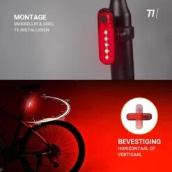 TIKKENS LED Fietsverlichting Set - Fietslamp USB Oplaadbaar - Fietslampjes Voorlicht & Achterlicht - Waterdicht – Zwart -Fietsuitrustings Winkel 1200x1200 291