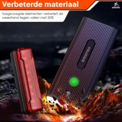 BikePro LED Fietsverlichting Set - Voorlicht En Achterlicht - USB Oplaadbaar - Fietslamp - Koplamp Fiets - Fietslampjes - Fietslichten -Fietsuitrustings Winkel 1200x1200 350