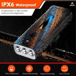 BikePro LED Fietsverlichting Set - Voorlicht En Achterlicht - USB Oplaadbaar - Fietslamp - Koplamp Fiets - Fietslampjes - Fietslichten -Fietsuitrustings Winkel 1200x1200 352