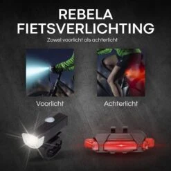 Rebela | Fietsverlichting Usb Oplaadbaar | Voorlicht En Achterlicht | Fietslamp LED | Fietsverlichting Set | Mountainbike -Fietsuitrustings Winkel 1200x1200 361