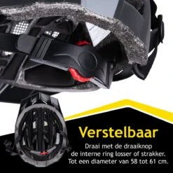 Dunlop Fietshelm - Verstelbaar Van 58 Tot 61 CM - Maat L - Met LED-Verlichting - 3 Lichtmodus - Zwart 10 Dunlop Fietshelm - Verstelbaar Van 58 Tot 61 CM - Maat L - Met LED-Verlichting - 3 Lichtmodus - Zwart -Fietsuitrustings Winkel 1200x1200 483