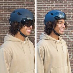 GOOFF® PILOT 3 In 1 Snorscooterhelm Met Afneembaar Vizier - Matzwart - Lichtgewicht Snorfiets Helm - NTA Gecertificeerd Speed Pedelec Helm - Geschikt Voor Blauw Kenteken Snorscooter En Snorfiets - Maat L - Voor Vrouwen En Mannen -Fietsuitrustings Winkel 1200x1200 536