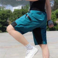 Merkloos Mountainbike Broek - MTB Broek - Short - Blauw - Fietsbroek & Onderbroek Met Zeem - Maat XL -Fietsuitrustings Winkel 1200x1200 570