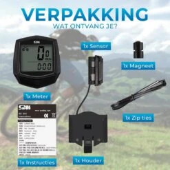 Kilometerteller Fiets - Waterdicht En Bedraad - Snelheidsmeter - Fietscomputer - Fiets Accessoires - Mountainbike Accesoires -Fietsuitrustings Winkel 1200x1200 623