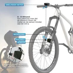 Kilometerteller Fiets - Waterdicht En Bedraad - Snelheidsmeter - Fietscomputer - Fiets Accessoires - Mountainbike Accesoires -Fietsuitrustings Winkel 1200x1200 624