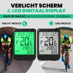 Strex Draadloze Fietscomputer - 17 Functies - Extra Groot Scherm - Draadloze Fiets Computer Draadloos Waterdicht - NL Handleiding -Fietsuitrustings Winkel 1200x1200 684