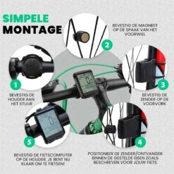 Strex Draadloze Fietscomputer - 17 Functies - Extra Groot Scherm - Draadloze Fiets Computer Draadloos Waterdicht - NL Handleiding -Fietsuitrustings Winkel 1200x1200 685