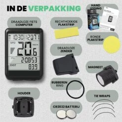 Strex Draadloze Fietscomputer - 17 Functies - Extra Groot Scherm - Draadloze Fiets Computer Draadloos Waterdicht - NL Handleiding -Fietsuitrustings Winkel 1200x1200 686